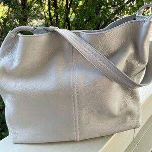 Latico Leathers Lyons Shoulder Bag Tote Sky Blue